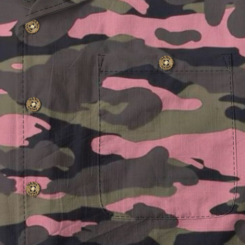 Pink Camo Hawaiian Shirt