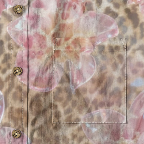 Leopard & Pink Orchid Hawaiian Shirt