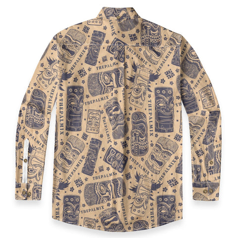 Tiki Totem Retro  Long-sleeve shirt