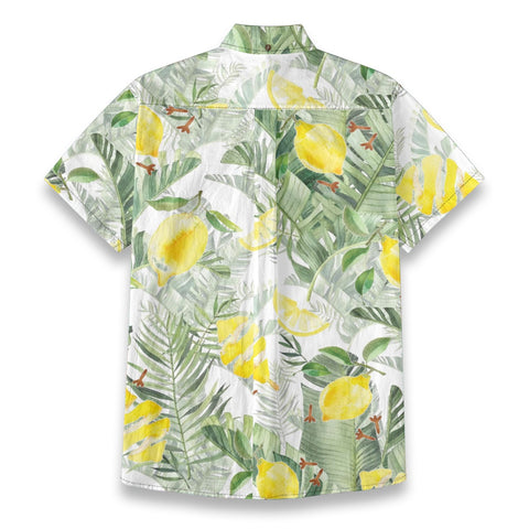 Hawaiian lemon tree for fantasy tropical plants hand-painted print shirt