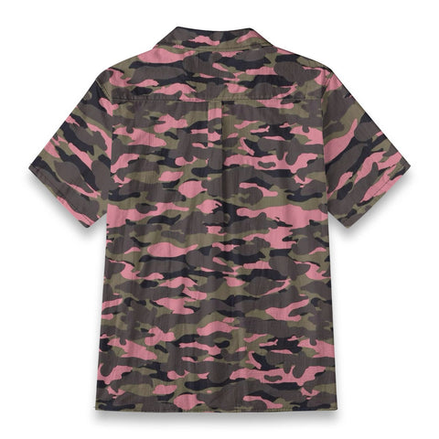 Pink Camo Hawaiian Shirt