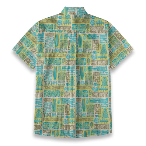 (The Plamix)All-Over Print Men's Breathable Cotton Shirt|125GSM Cotton