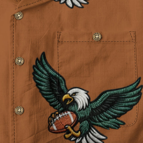 Brown Eagle Football Hawaiian Shirt