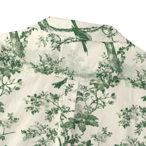Toile de Jouy Bird Hawaiian Shirt