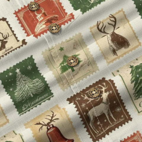 Vintage stamp commemorative print