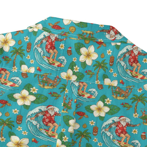 Surfing Santa Hawaiian Shirt