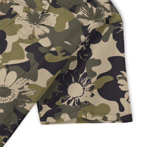 Camouflage olive floral