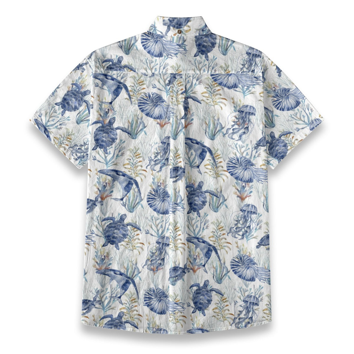 Personalized Hawaiian Shirt with Photo, Ocean Animals Hawaiian Shirt, Turtle Shirt for Men Women - The Palmix