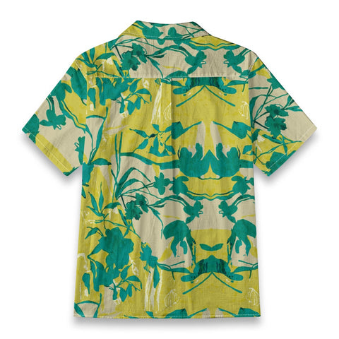 Yellow-Green Vintage Floral