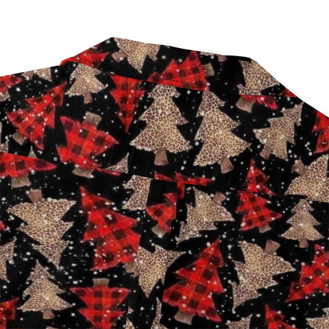 Vintage Plaid & Leopard Christmas Tree