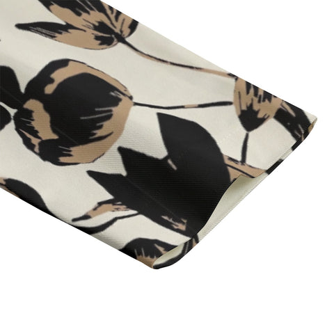 Dark brown flower shadow