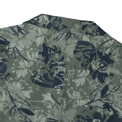 Retro floral art green tone