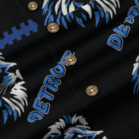 Detroit Lions Football Hawaiian Shirt