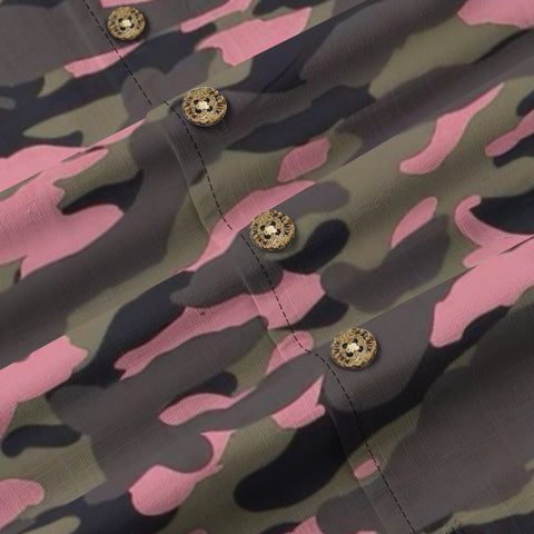 Pink Camo Hawaiian Shirt