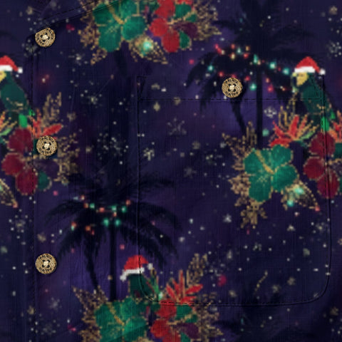 Santa Parrot Hawaiian Shirt