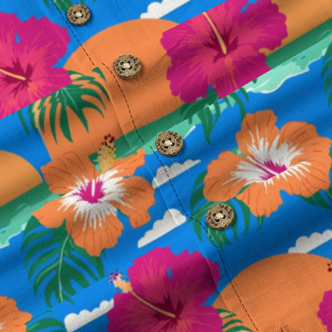 Vibrant Hibiscus Sunset