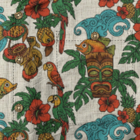 Retro tropical totem