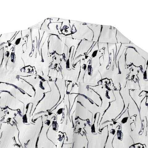 Retro ink painting puppy