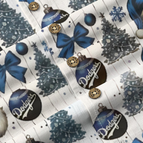 Blue Santa Claus with wind chimes