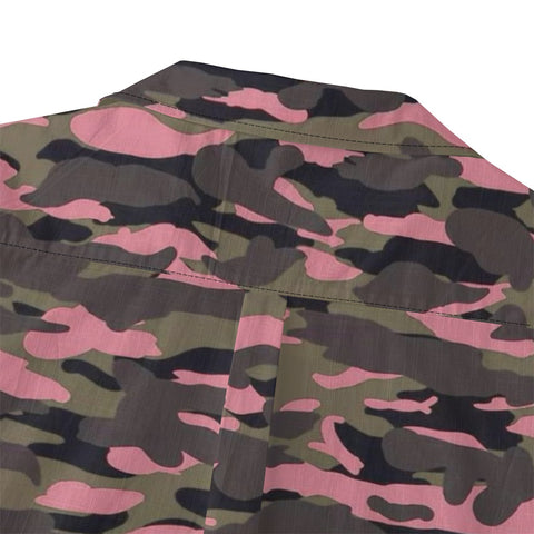 Pink Camo Hawaiian Shirt