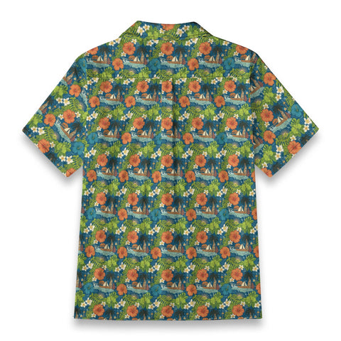 Hibiscus & Sailboat Hawaiian Shirt