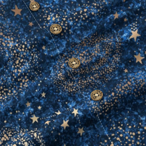 Vintage Navy Blue Starry Sky