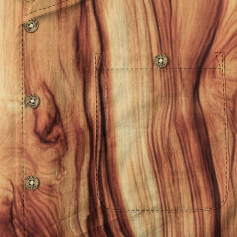 Wood Grain Hawaiian Shirt
