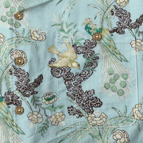 Vintage Peacock & Floral