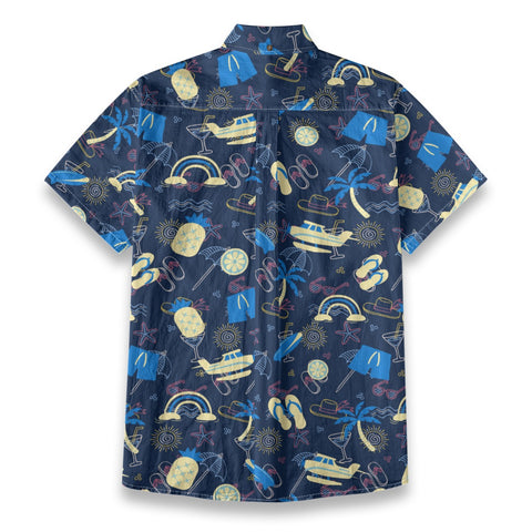 Summer Custom Photo Beach Vacation Hawaiian Shirt Personalized Ocean Family Trip Girl Trip Boy Trip Shirt - The Palmix