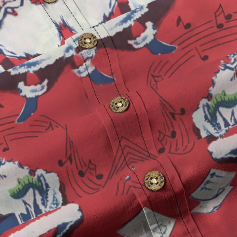 Colorful dancing Santa Claus