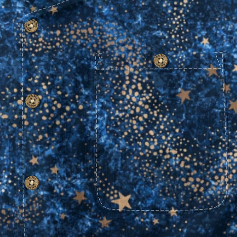 Vintage Navy Blue Starry Sky