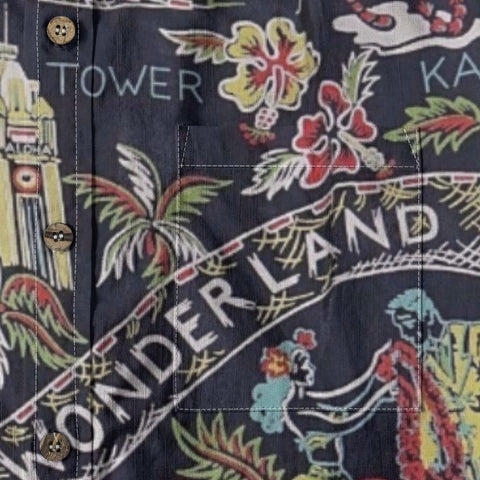 Tropical wonderland adventure Hawaiian hand-painted art shirt