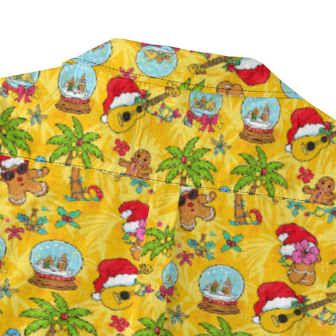 Gingerbread & Palm Hawaiian Shirt