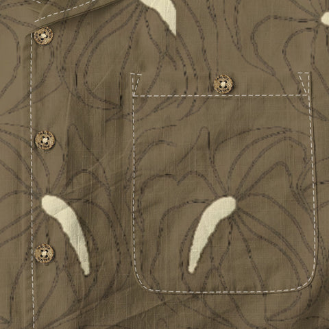 Brown Rhyme Flower Candle Painting