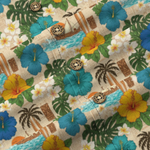 Tropical Floral Hawaiian Shirt