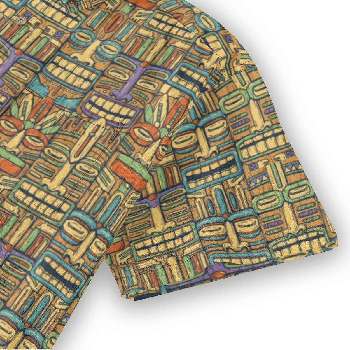 Tiki Vintage print Cotton Hawaii Shirt