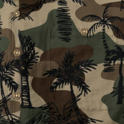 Camouflage Palm Tree Hawaiian Shirt