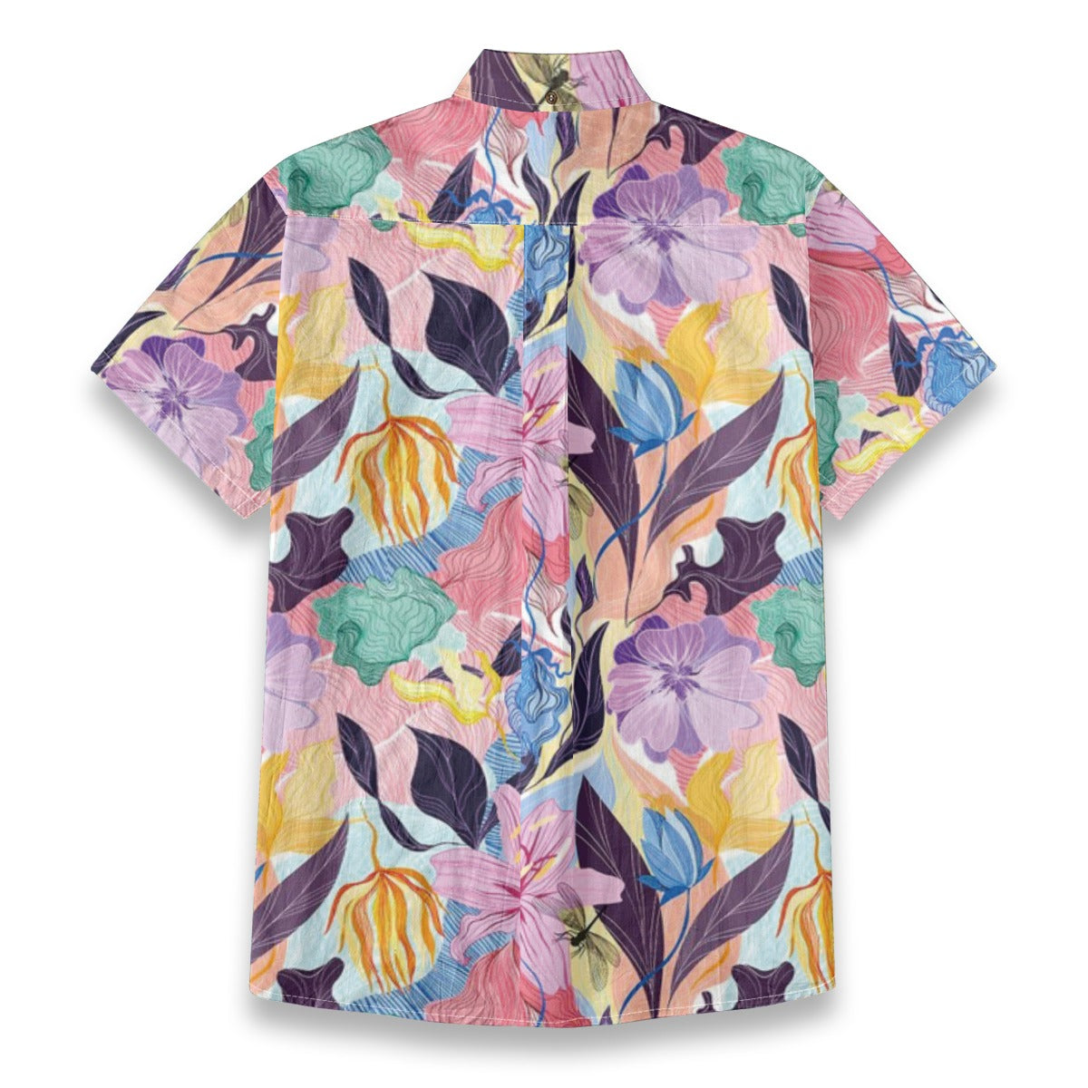 Hand-painted lily tropical xing'q printed Shirt