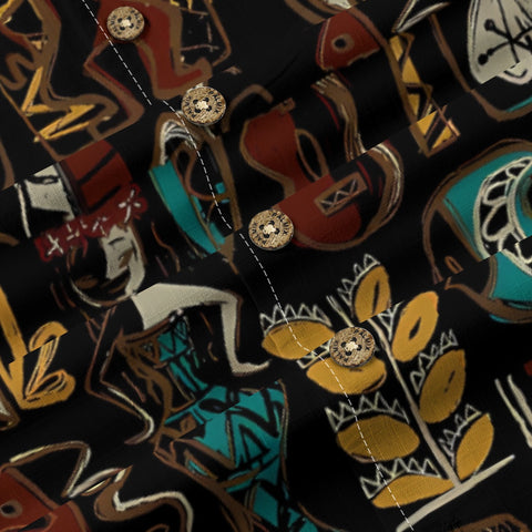 Retro aloha tribal art