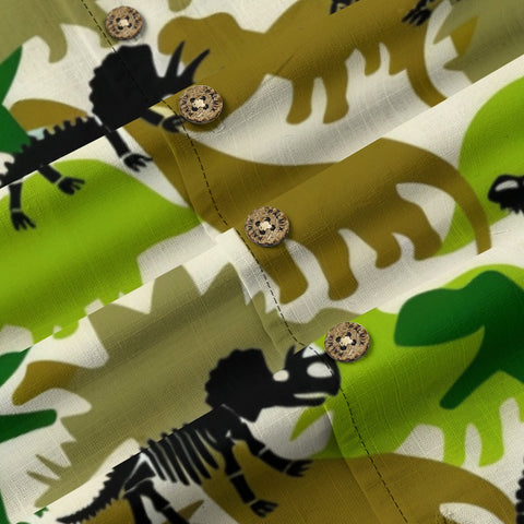 Dinosaur Camo Hawaiian Shirt
