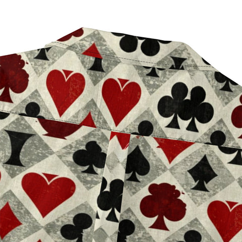 Vintage Poker Print Hawaiian Shirt