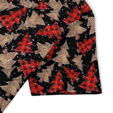 Vintage Plaid & Leopard Christmas Tree