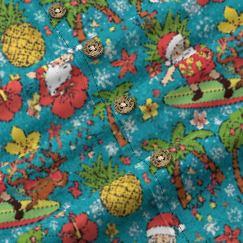 Santa’s Surf & Sun Hawaiian Shirt