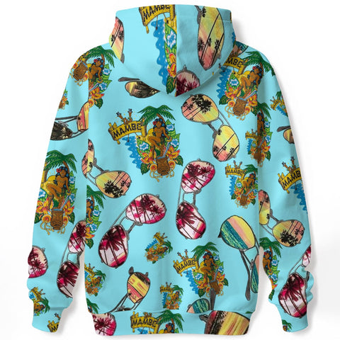 Classic Hawaiian unisex print hoodie