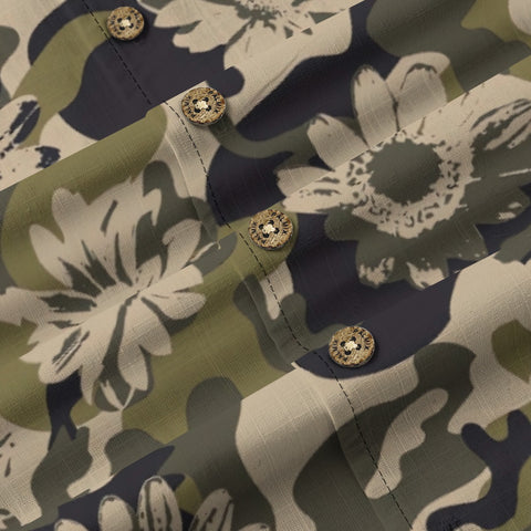 Camouflage olive floral