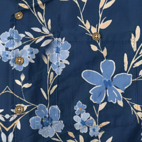 Vintage blues flower cluster