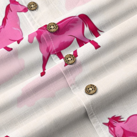 Pink Horse Hawaiian Shirt