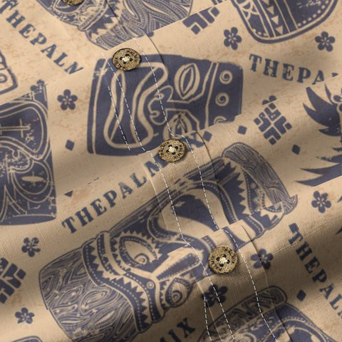 Tiki Totem Retro  Long-sleeve shirt