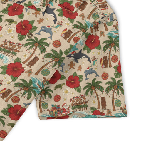 Santa’s Tropical Christmas Hawaiian Shirt