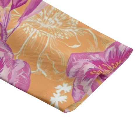 Retro Warm Orange Peony Ode